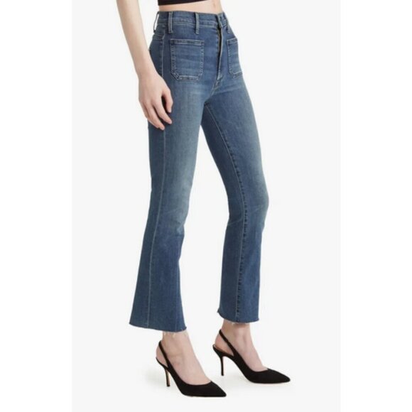 💕MOTHER💕 The Hustler Patch Pocket Ankle Fray Jeans ~ Healing Jar 25 NWT - Picture 6 of 16